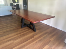 Load image into Gallery viewer, Custom made Red Gum Slab Dining Table