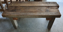 Load image into Gallery viewer, Abstract wooden bench - one off piece