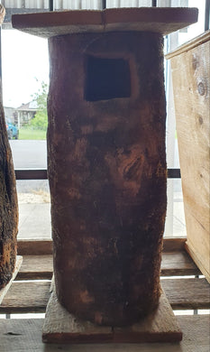 Bird log house small wooden recycled