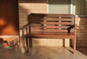Swan Bay 1400mm slimline bench seat with back