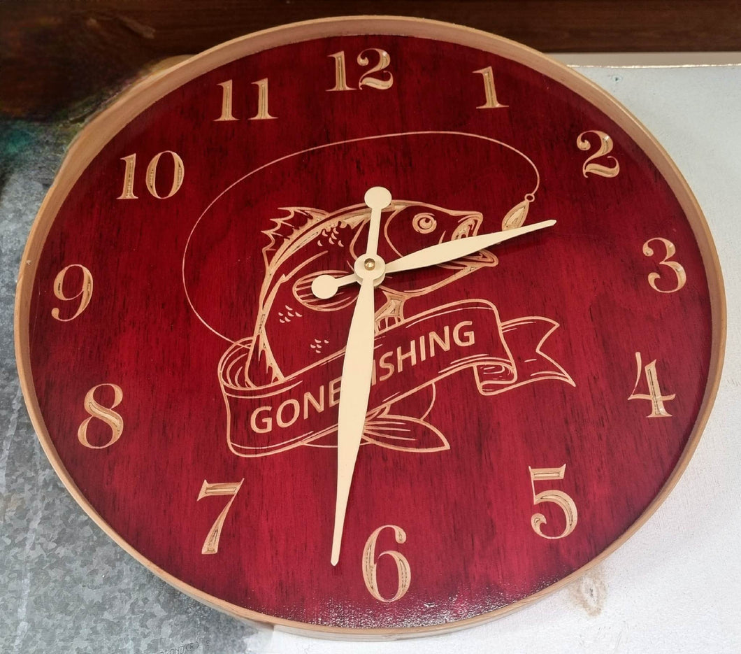 Large custom clock OR custom text design your sign