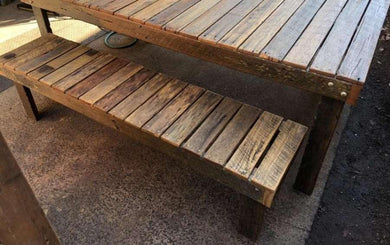 1800mm bench seat wooden recycled