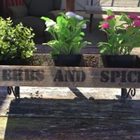 740mm Herb and spice rack wooden recycled