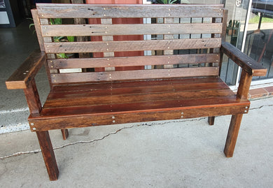Swan Bay 1400mm slimline bench seat with back