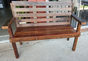 Swan Bay 1400mm slimline bench seat with back
