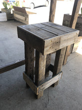 Load image into Gallery viewer, 400mm bar stool standard wooden recycled