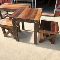 440mm dining tool wooden recycled