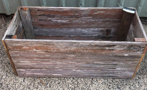 740mm rectangle planter wooden recycled