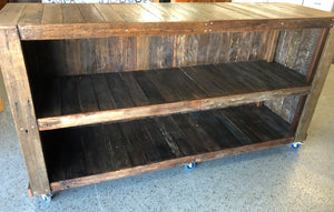 2100mm shop counter wooden recycled