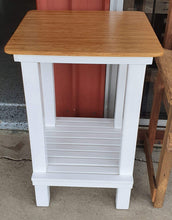 Load image into Gallery viewer, 600mm Island bench with shelf wooden recycled