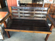 Load image into Gallery viewer, &quot;The Brooms Head&quot; 1400mm bench seat with back (Varnished)