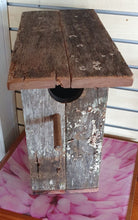 Load image into Gallery viewer, Bird box small wooden recycled