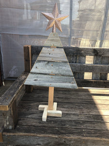 600mm Christmas tree wooden recycled